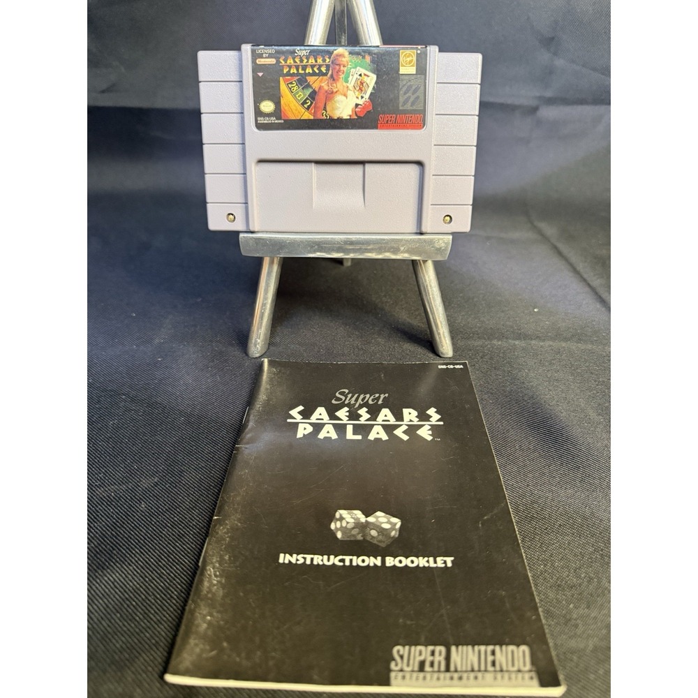 Super Caesars Palace Nintendo SNES Game with Manual SNS-C6-USA